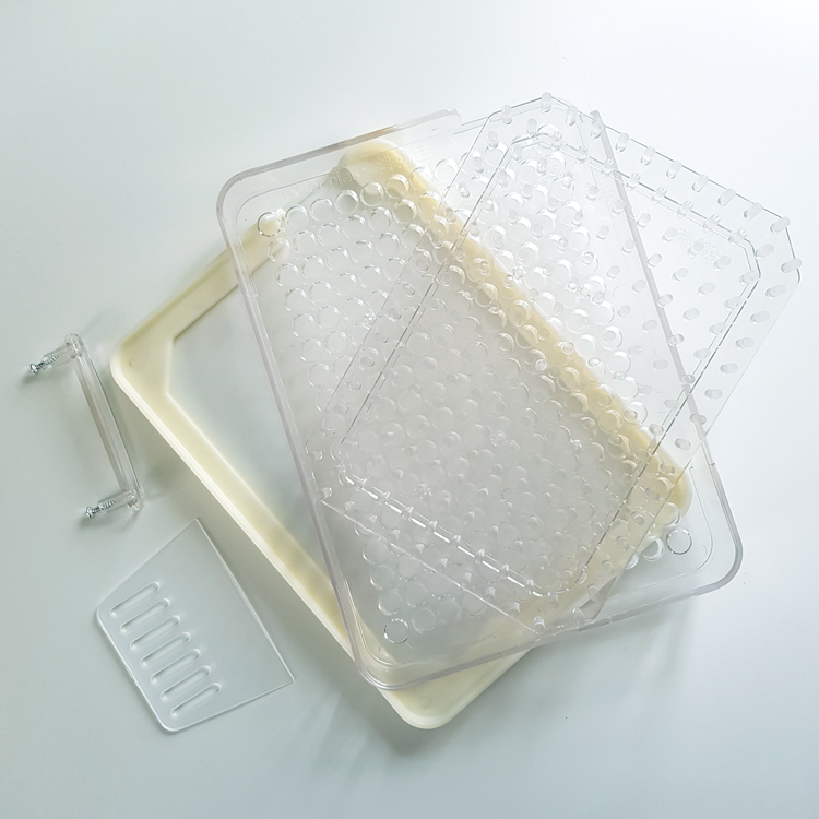 เครื่องบรรจุแคปซูลยา เบอร์ 0 (ครั้งละ 200 แคปซูล) สีใส มีขอบกันผงยา