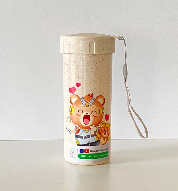 พิมพ์กระบอกน้ำ พิมพ์กระบอกน้ำพลาสติก สกรีนกระบอกพลาสติก ราคาถูก