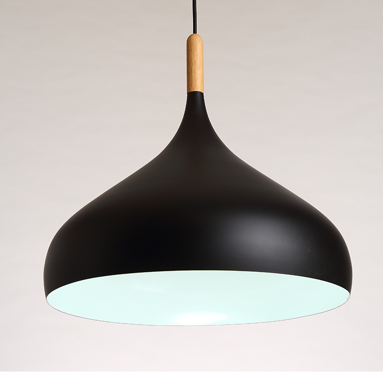 โคมไฟห้อยเพดานนอร์ดิกหัวไม้ ทรงพุ่มปลายแหลม 32 cm.