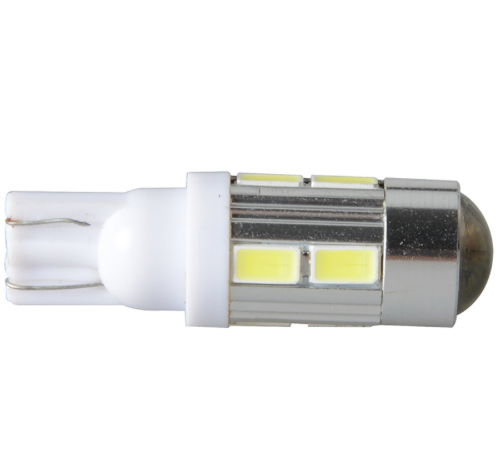 หลอดไฟ LED T10 12VDC 5W สีขาว 1คู่
