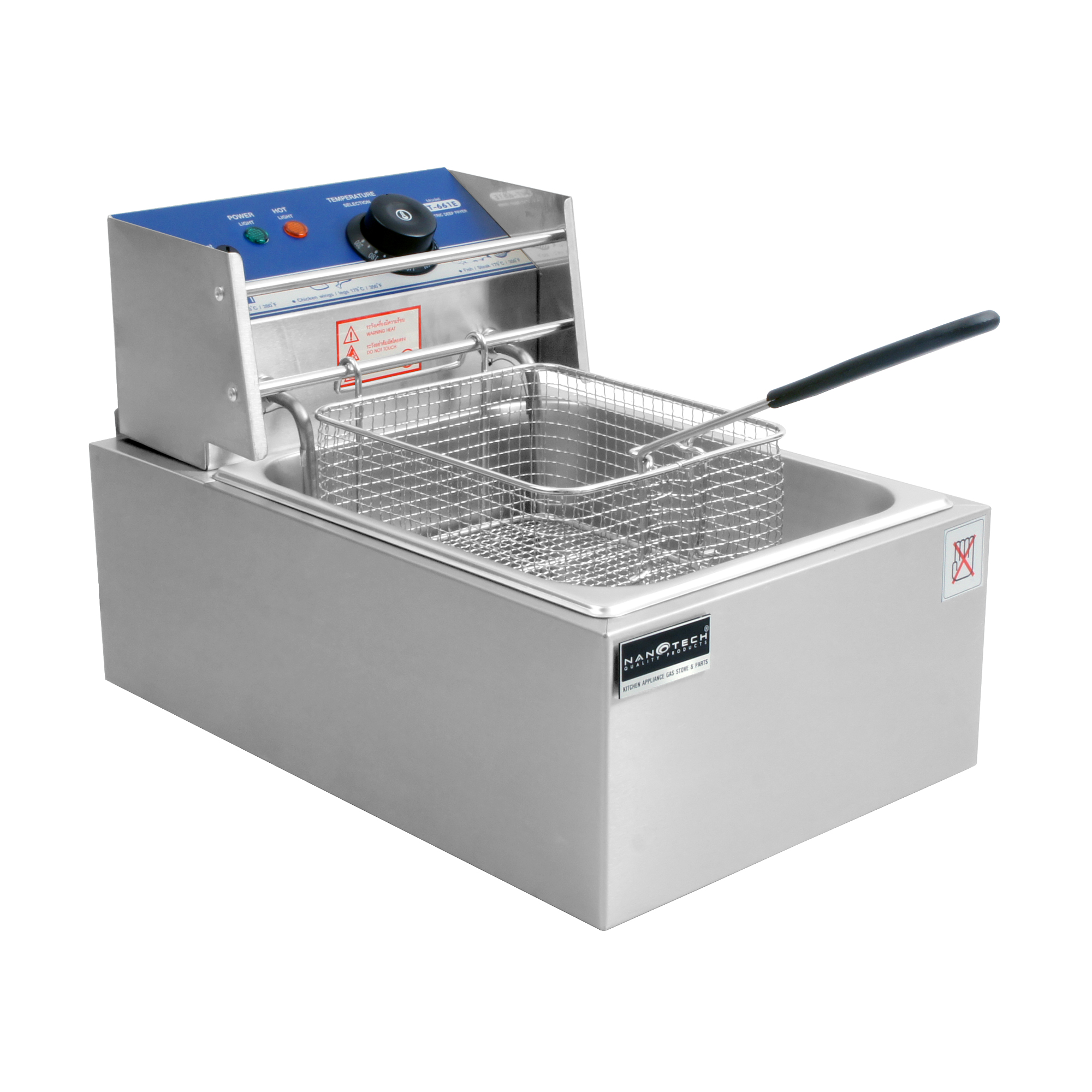 NANOTECH เตาทอดไฟฟ้า 1 อ่างทอด 6 ลิตร รุ่น NT-661E (หม้อทอด)