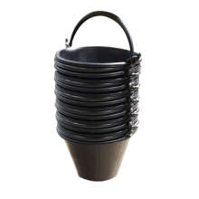 ถังปูน pvc หูไนล่อน สีดำ