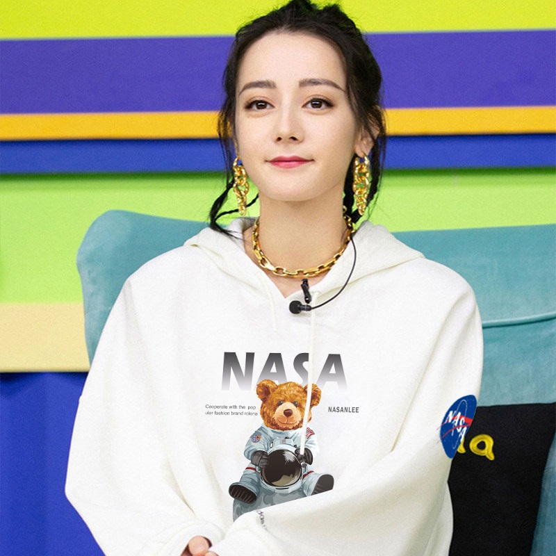 Pre - เสื้อกันหนาว เสื้อฮู้ด NASA สไตล์ #ตี๋ลี่เร่อปา Dilireba