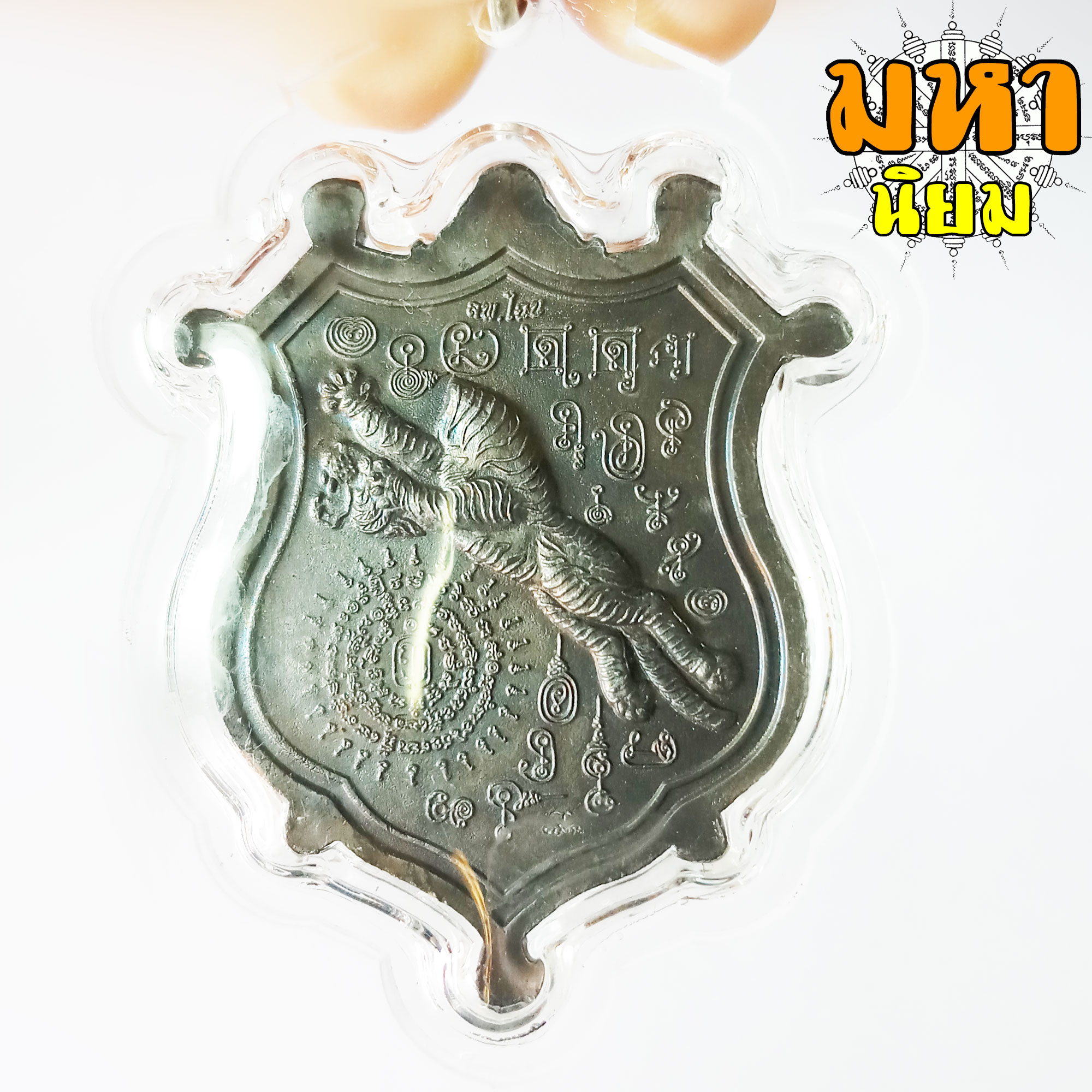 เหรียญพยัคฆ์เหนือดวง พญาสมิงเหนือดวง หลวงพ่อไฉน ฉนฺทสาโร จ.ขอนแก่น เนื้อนวะโลหะ เลี่ยมกรอบอย่างดี