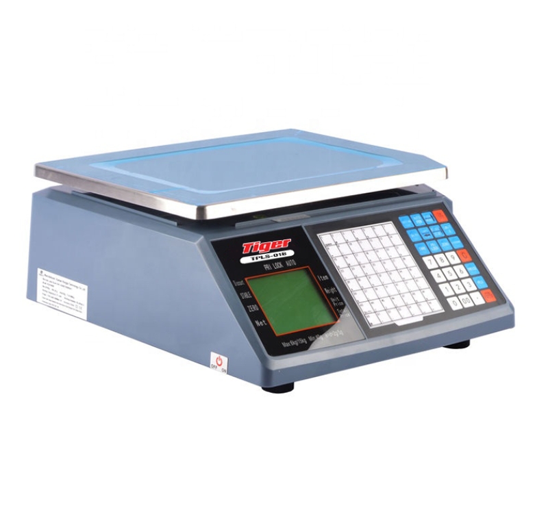 เครื่องชั่งคำนวณราคาพร้อมปริ้นสติ๊กเกอร์