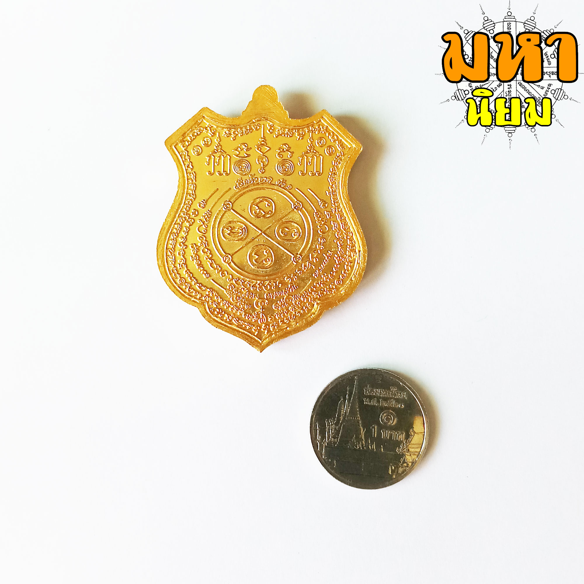 เหรียญเสือหัวขาดตัวหนึ่ง หลวงพ่อไฉน ฉนฺทสาโร จ.ขอนแก่น เนื้อลงยาสี พร้อมกล่องอย่างดี