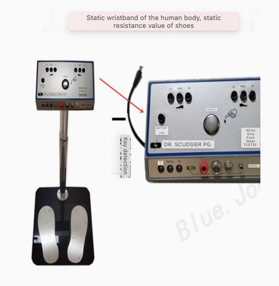 เครื่องทดสอบไฟฟ้าสถิตเท้ามนุษย์ (Esd Meter) Human Electrostatic รุ่น SL-031