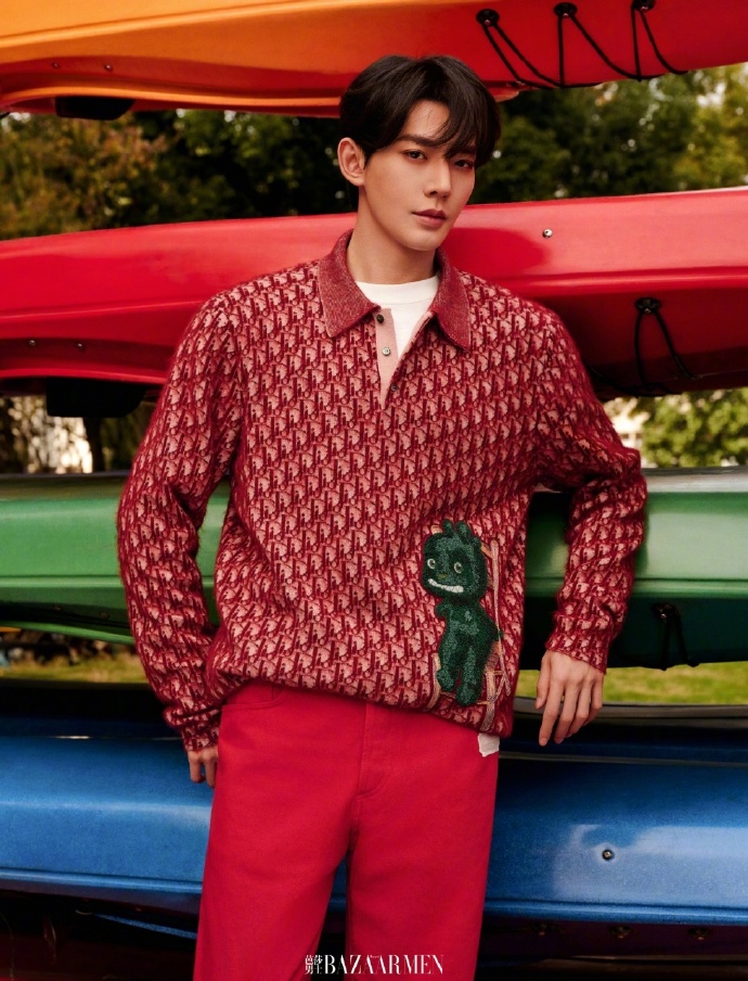 Pre - นิตยสาร Bazaar Men เติ้งเหวย DengWei 2024 เดือน 1