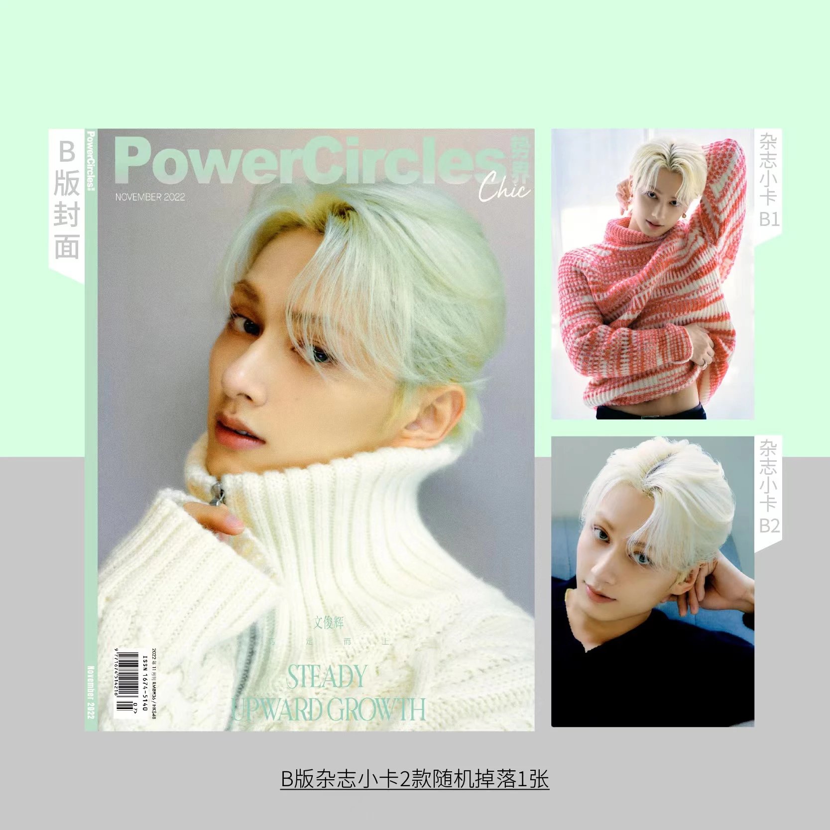 Pre - นิตยสาร PowerCircles JUNHUI WENJUNHUI 2022+การ์ดสุ่ม
