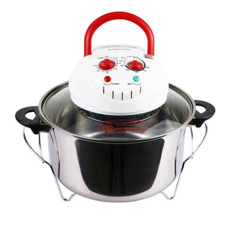 SMARTHOME หม้ออบลมร้อน โถแสตนเลส MV-1203 Halogen 1200 วัตต์ 12 ลิตร หม้ออบ หม้อลมร้อน หม้อไฟฟ้า ฮาโลเจน