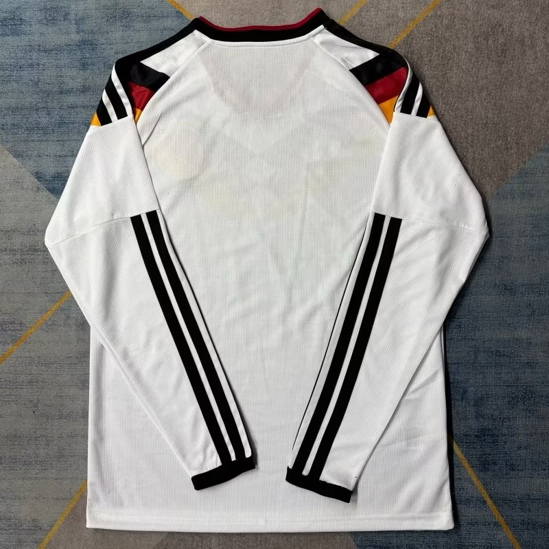 2026-27 มาใหม่เสื้อฟุตบอลทีมชาติเยอรมัน เเขนยาว สีขาว สำหรับผู้ชาย Fans Edition เกรดแฟนบอล Size S-2XL