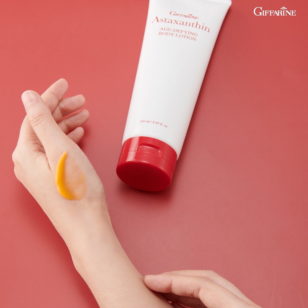 Giffarine Astaxanthin Age-Defying Body Lotion แอสตาแซนธิน เอจ – ดีไฟอิ้ง บอดี้ โลชั่นบำรุงผิวกาย