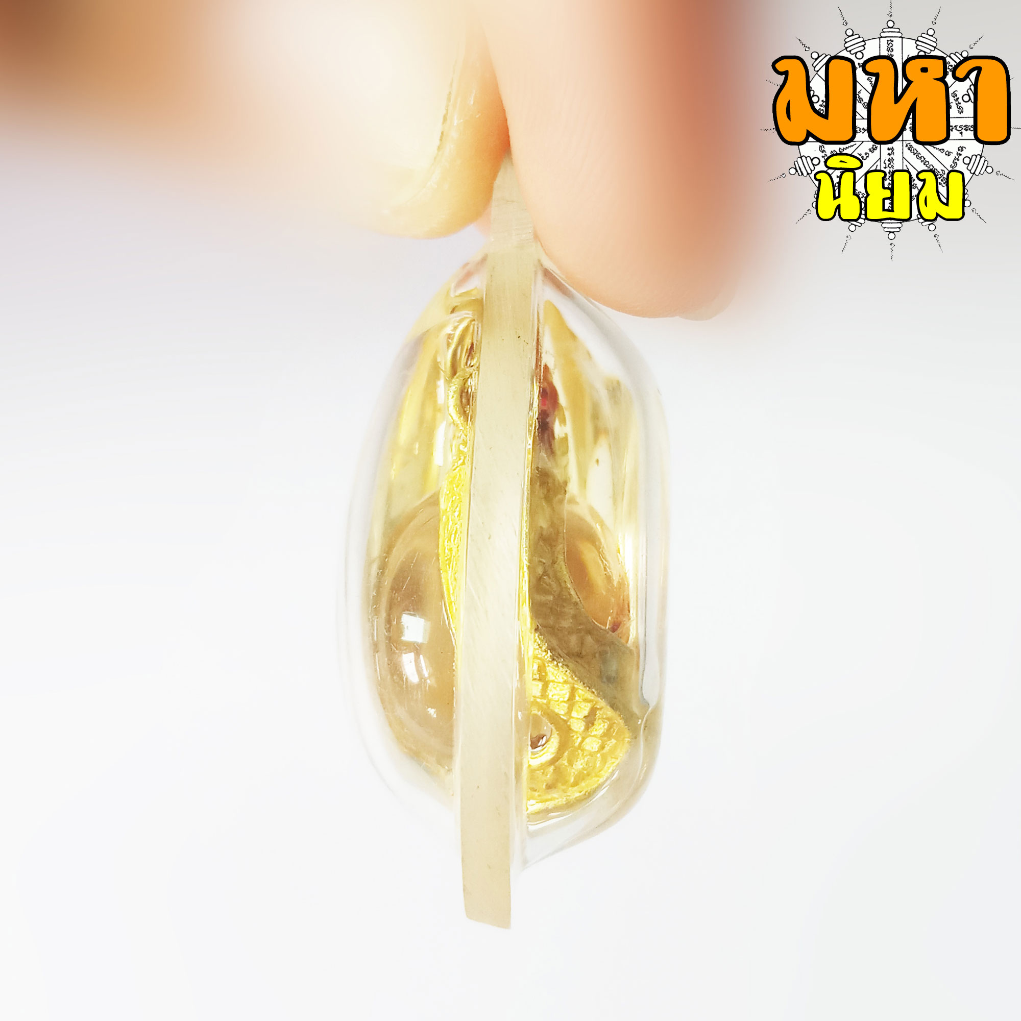 พญานาค คาบลูกแก้ว แช่น้ำมันจันทร์ วัดป่าคำชะโนด จ.อุดรธานี เลี่ยมกรอบพร้อมอย่างดี