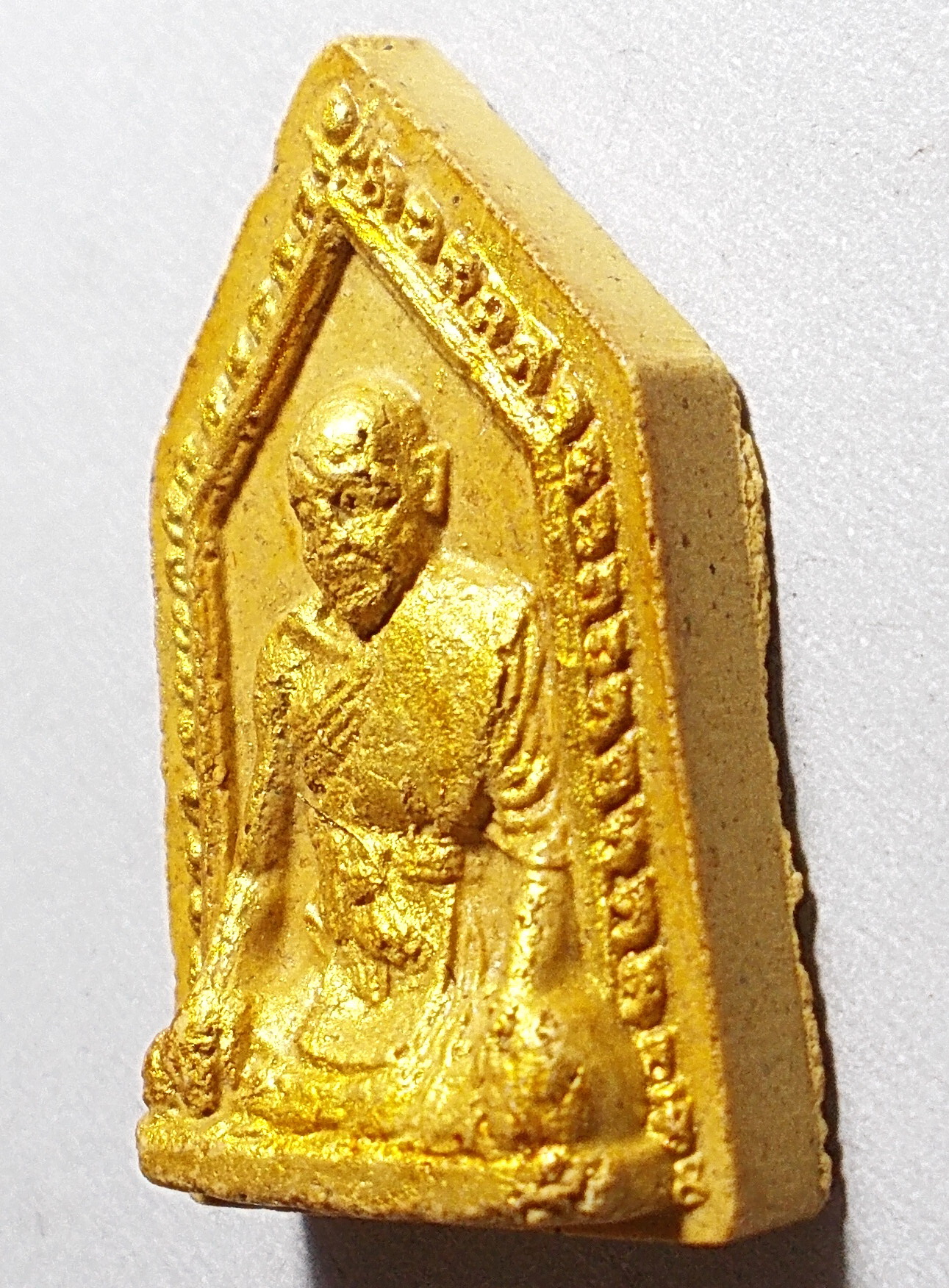 พระผงรุปเหมือนห้าเหลี่ยมรุ่นแรก หลวงปุ่เหมือนวัดกำแพง มีเกศา #lnw589