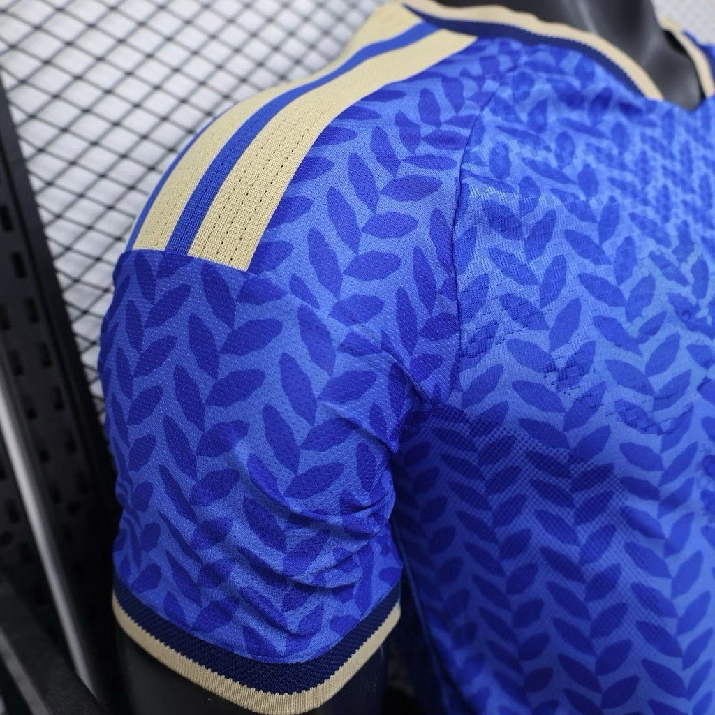 2025-26 เสื้อทีมชาติอิตาลี สีน้ำเงิน สำหรับผู้ชาย Player Edition เกรดนักเตะ Size S-2XL