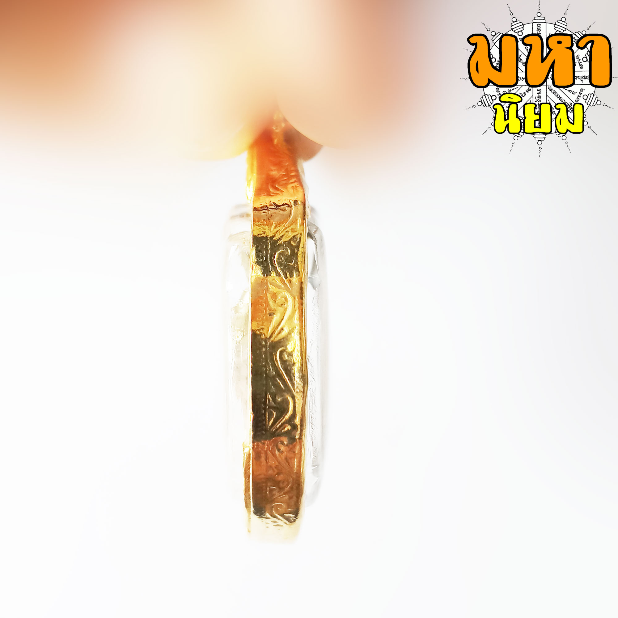 เหรียญหน้าเสือ บูชาครู หลวงพ่อเปิ่น วัดบางพระ กรอบทองไมครอน