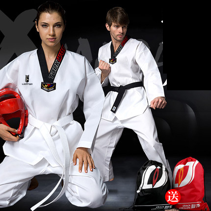 (พรีออเดอร์) ชุดเทควันโด+สาย Taekwondo TCD10001-12P