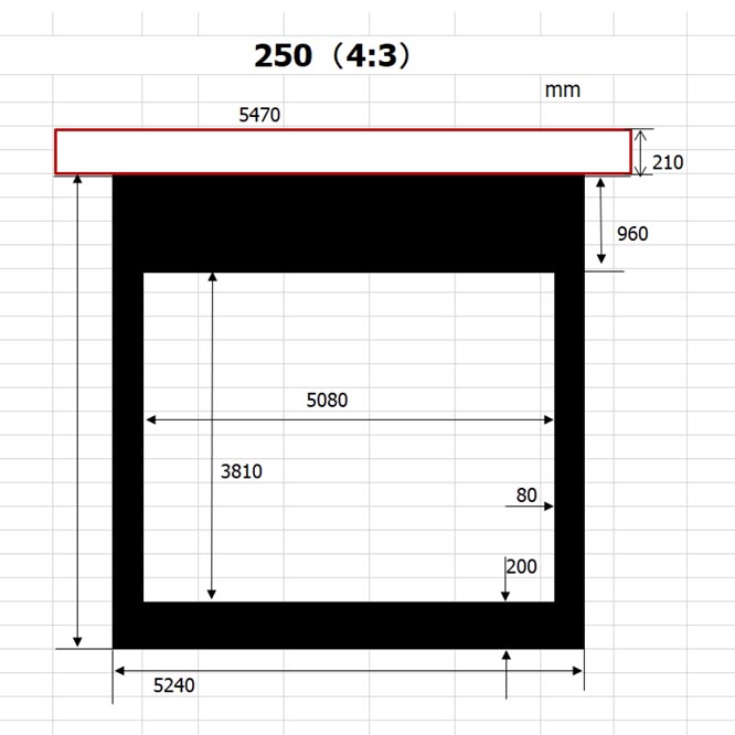 จอโปรเจคเตอร์ไฟฟ้า Gygar Motorized Screen 250 นิ้ว 4:3 พร้อมรีโมท