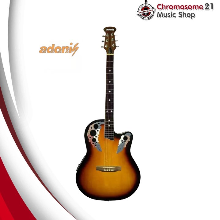 กีตาร์หลังเต่าไฟฟ้า ADONIS GRW-200 EQ4B (สีซันเบิร์ด)