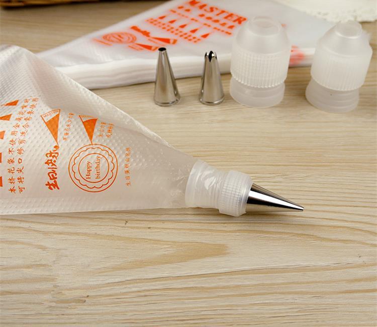 ถุงบีบครีม Master แต่งหน้าเค้ก (แพ็คละ 100 ใบ) ถุงบีบพลาสติก แบบใช้แล้วทิ้ง ถุงบีบครีมพลาสติก