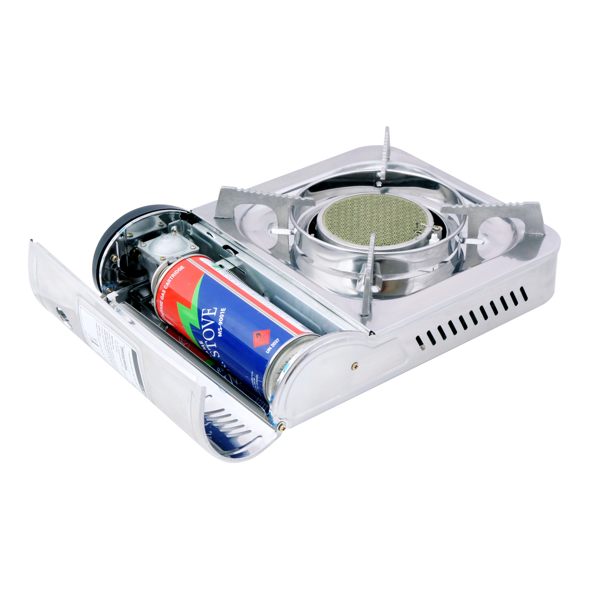 เตาปิคนิคสเตนเลส รุ่น NT-BD-009CS เตากล่องปิคนิค ยี่ห้อ Nanotech (ไม่รวมแก๊สกระป๋อง)