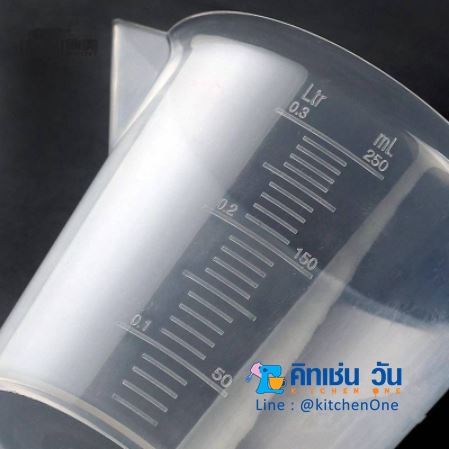 ถ้วยตวงพลาสติกแบบหนา ทนความร้อนสูง ขนาด 100, 250, 500, 1000, 2000 ml (ถ้วยตวงPP)