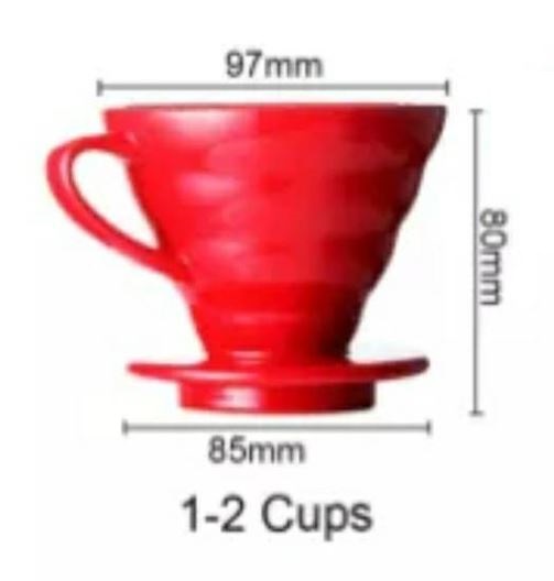 ดริปเปอร์ แก้วดริปกาแฟ แก้วรองดริปกาแฟสด ZB-VTC1 ถ้วยกรองดริปเซรามิก กรวยดริป ถ้วยดริป ดริปกาแฟ Drip