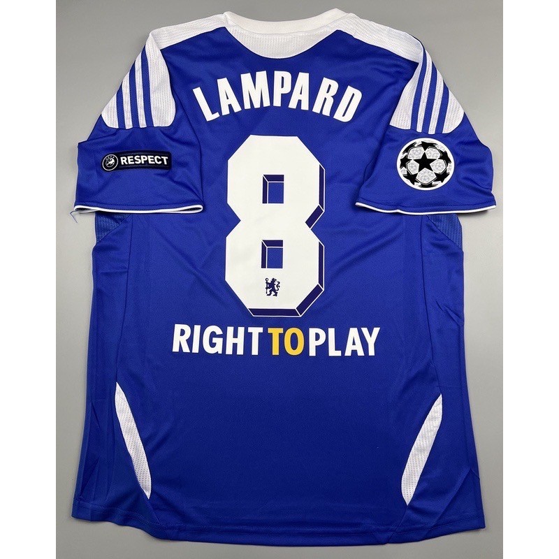 Retro เสื้อบอลย้อนยุค เชลซี Home เหย้า 2011/12 ฟลูออฟชั่นนัดชิง UCL สกรีน LAMPARD # 8