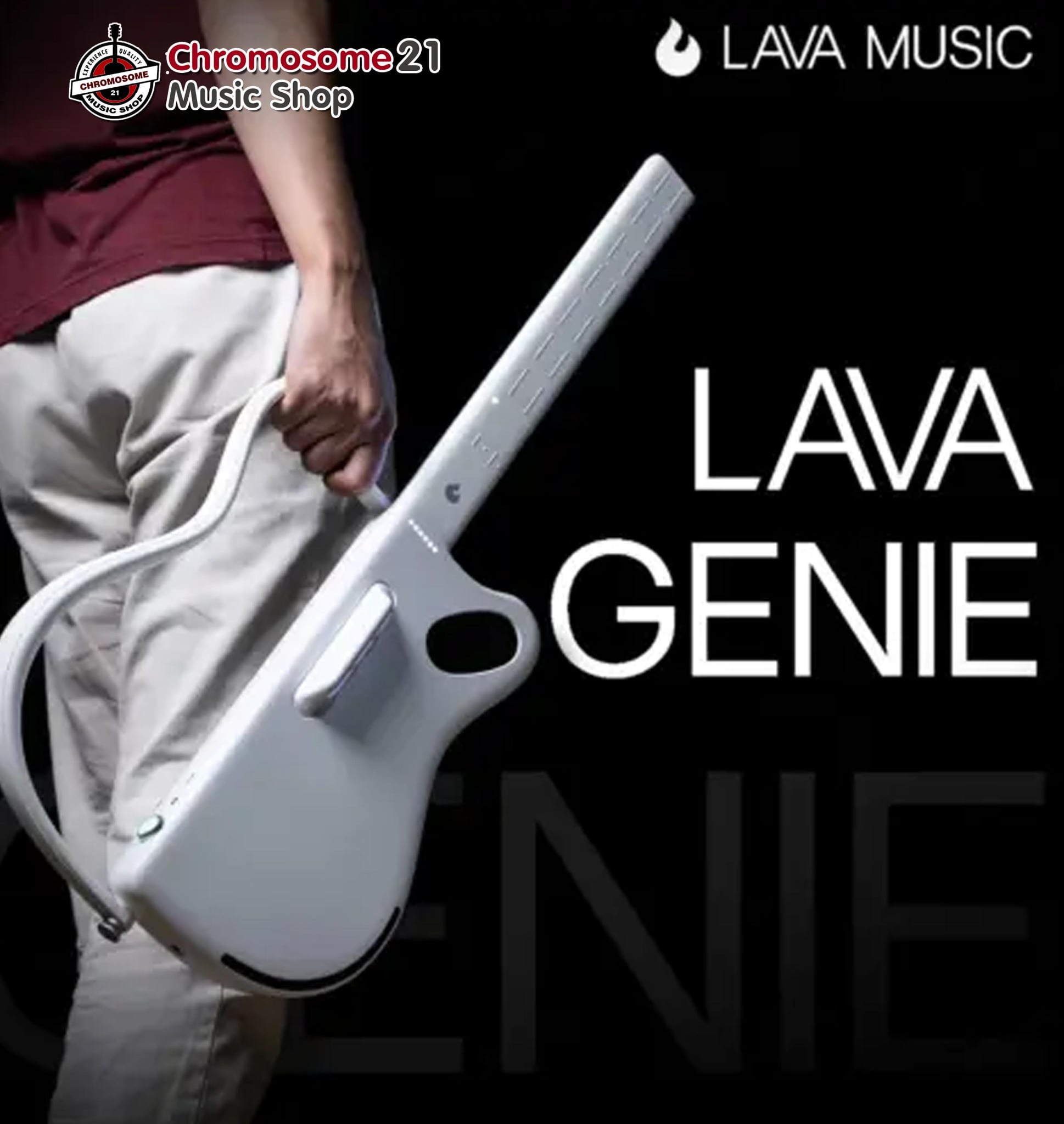 กีตาร์ไฟฟ้า Lava Genie (สี White Genie)