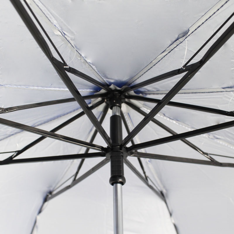 ร่มพับ 2 ตอน ด้ามจับสีเดียวกับร่ม