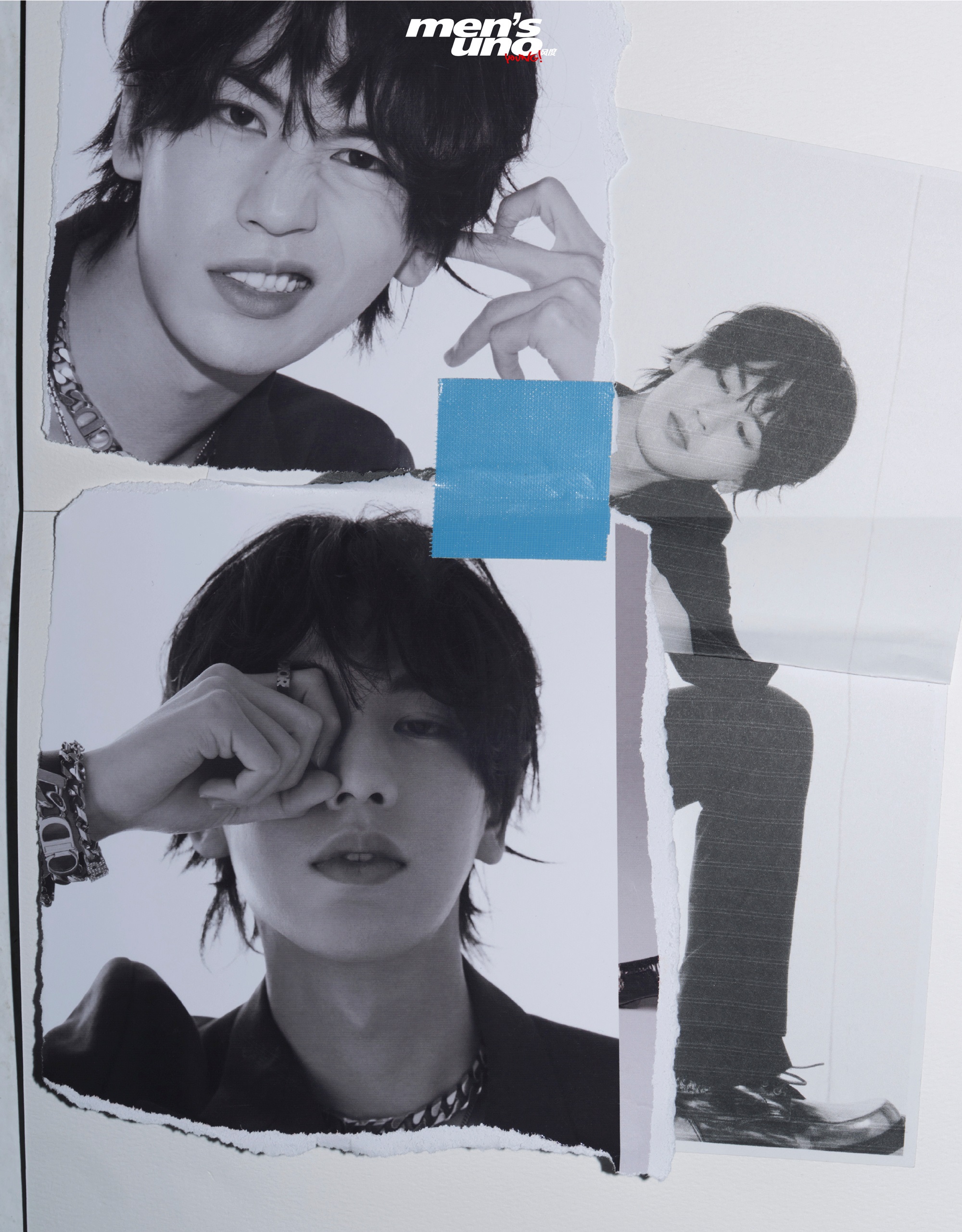 Pre - นิตยสาร Men’s Uno Young! /Modern Weekly จางหลิงเฮ่อ zhanglinghe 男人风尚 LEON 2022