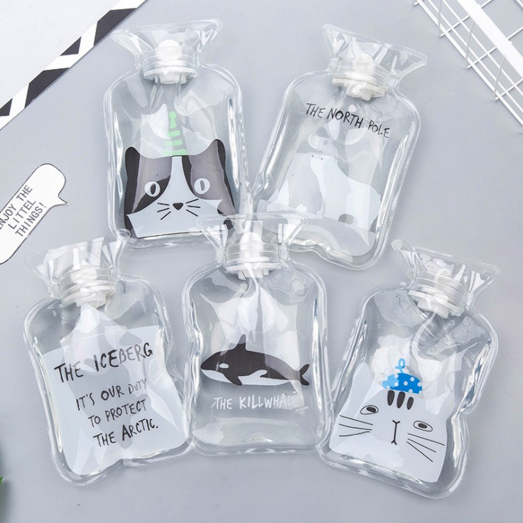 ถุงน้ำร้อนลายน่ารัก กระเป๋าน้ำร้อน ถุงน้ำร้อนแบบใส ของขวัญน่ารักๆ