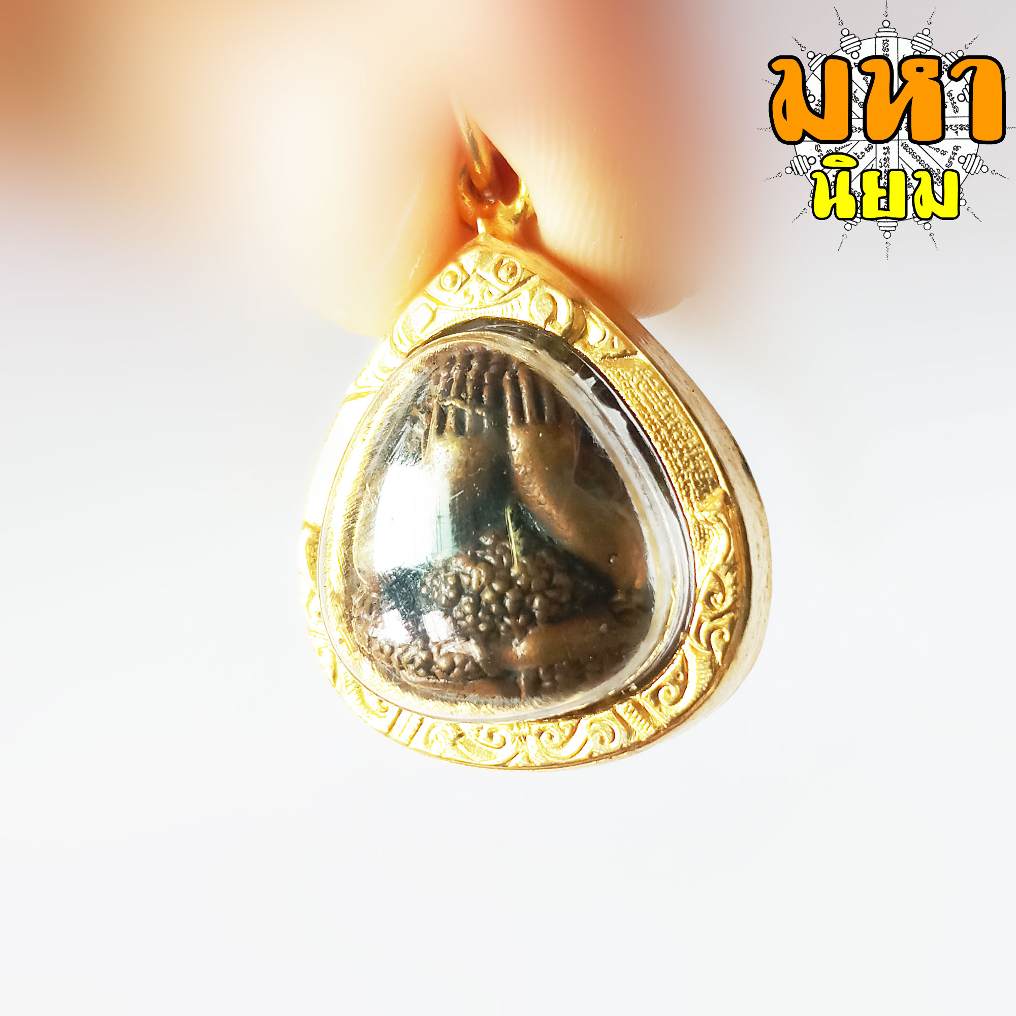 พระปิดตา ปุ้มปุ้ย หลวงปู่ทิม วัดพระขาว จ.อยุธยา กรอบทองไมครอน