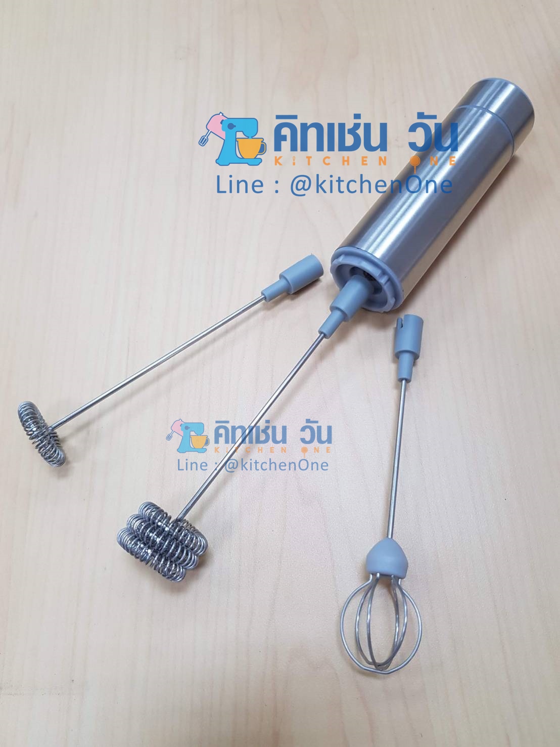 เครื่องตีฟองนมไร้สาย รุ่น ZB-1501B (เครื่องตีโฟมนม ที่ตีฟองนม) ยี่ห้อ BOSS พร้อมหัวตีสแตนเลสแบบ 3 ชั้น, 1 ชั้น, หัวตีไข่