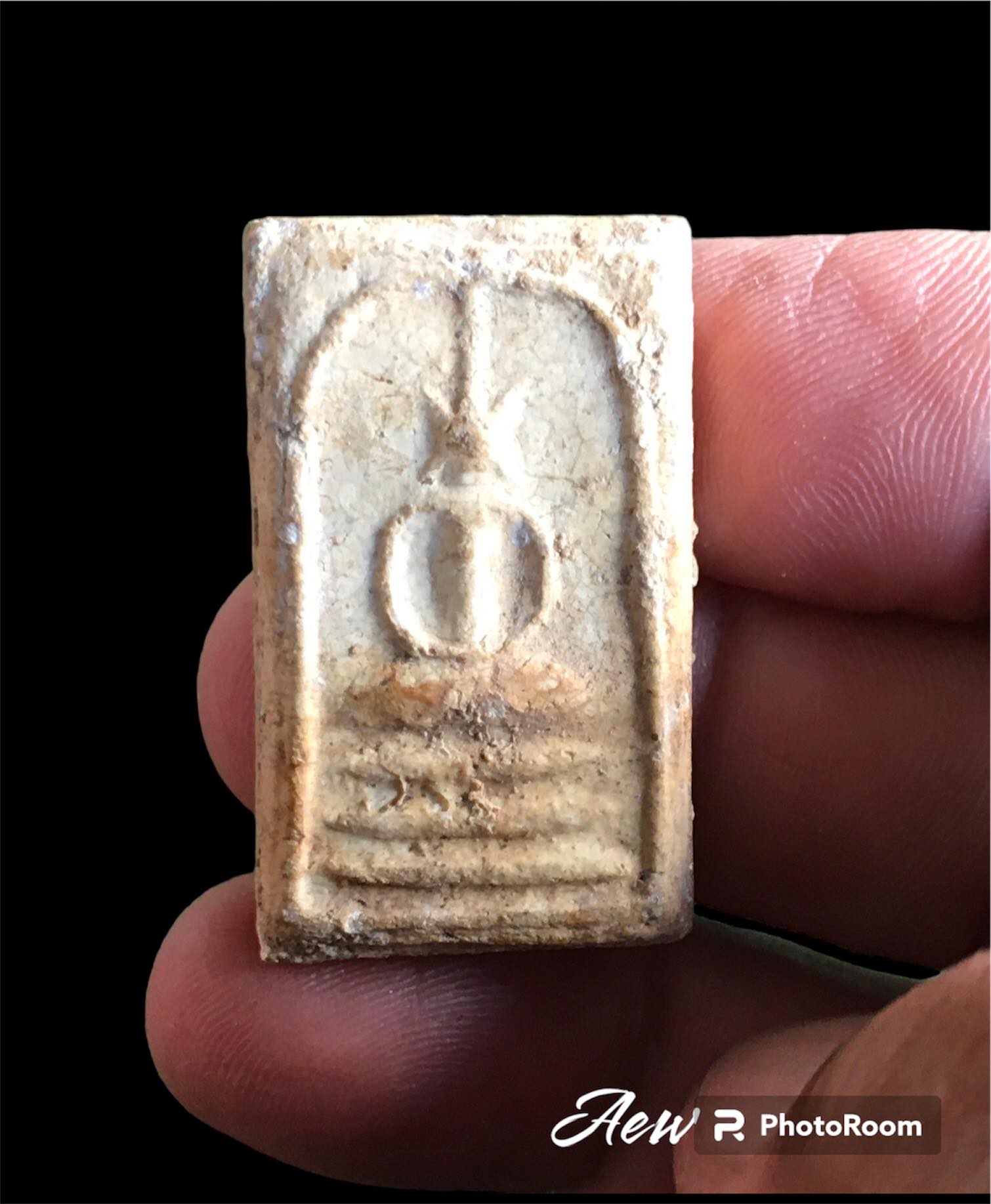 พระสมเด็จหลวงปู่โต๊ะ วัดประดู่ฉิมพลี พิมพ์ก้างปลา(หูบายศรี) รุนแรกแช่น้ำมนต์ ปี 2468