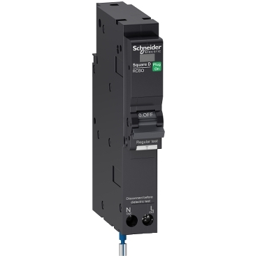 Schneider เซอร์กิตเบรกเกอร์ลูกย่อย ป้องกันไฟรั่ว/ไฟดูด RCBO 1Pole 30mA 10kA