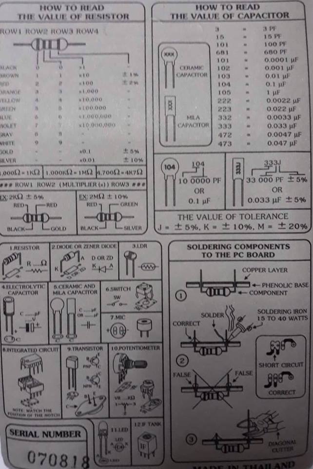 วงจรเครื่องรับวิทยุ FM FM RADIO KIT CODE 715