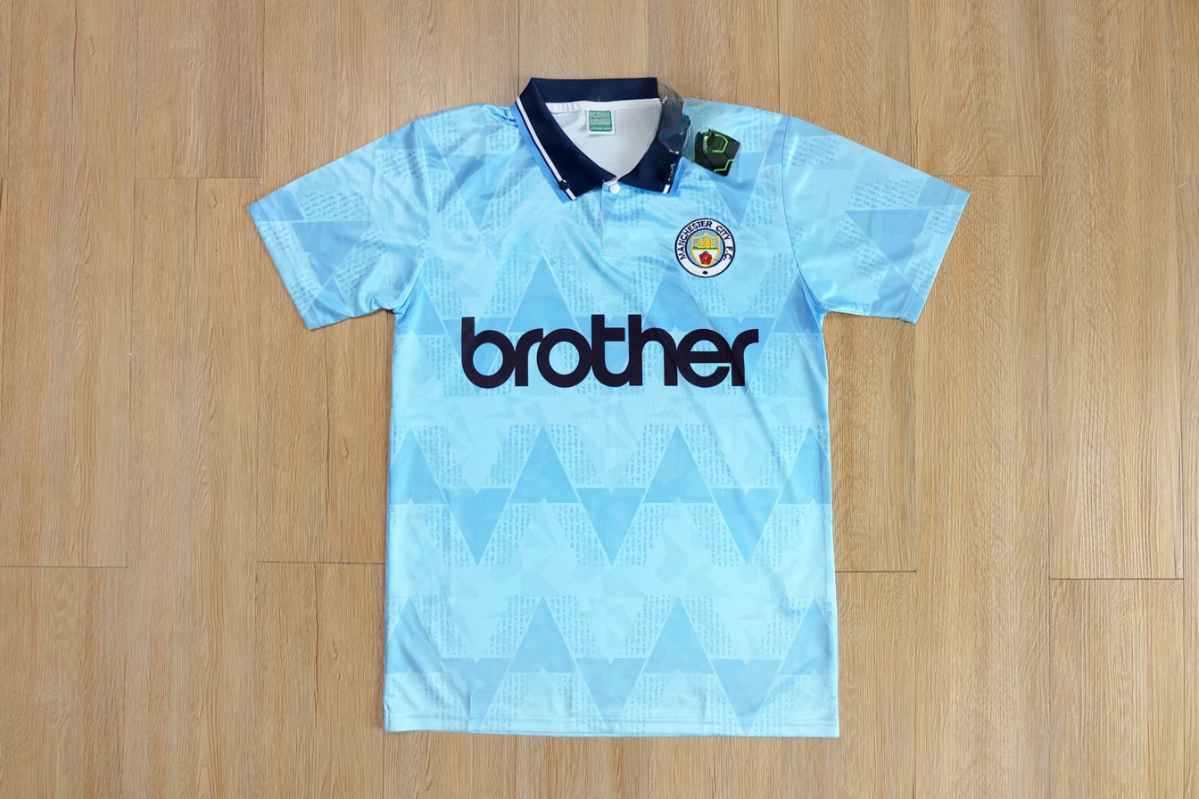 เสื้อแมนซิตี้ย้อนยุค 1989/90 Man city Vintage Brother