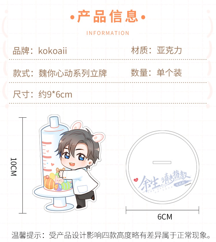 Pre - อะคริลิคการ์ตูนลาย #คุณคือคำปฏิญาณแห่งรัก กู้เว่ย Official