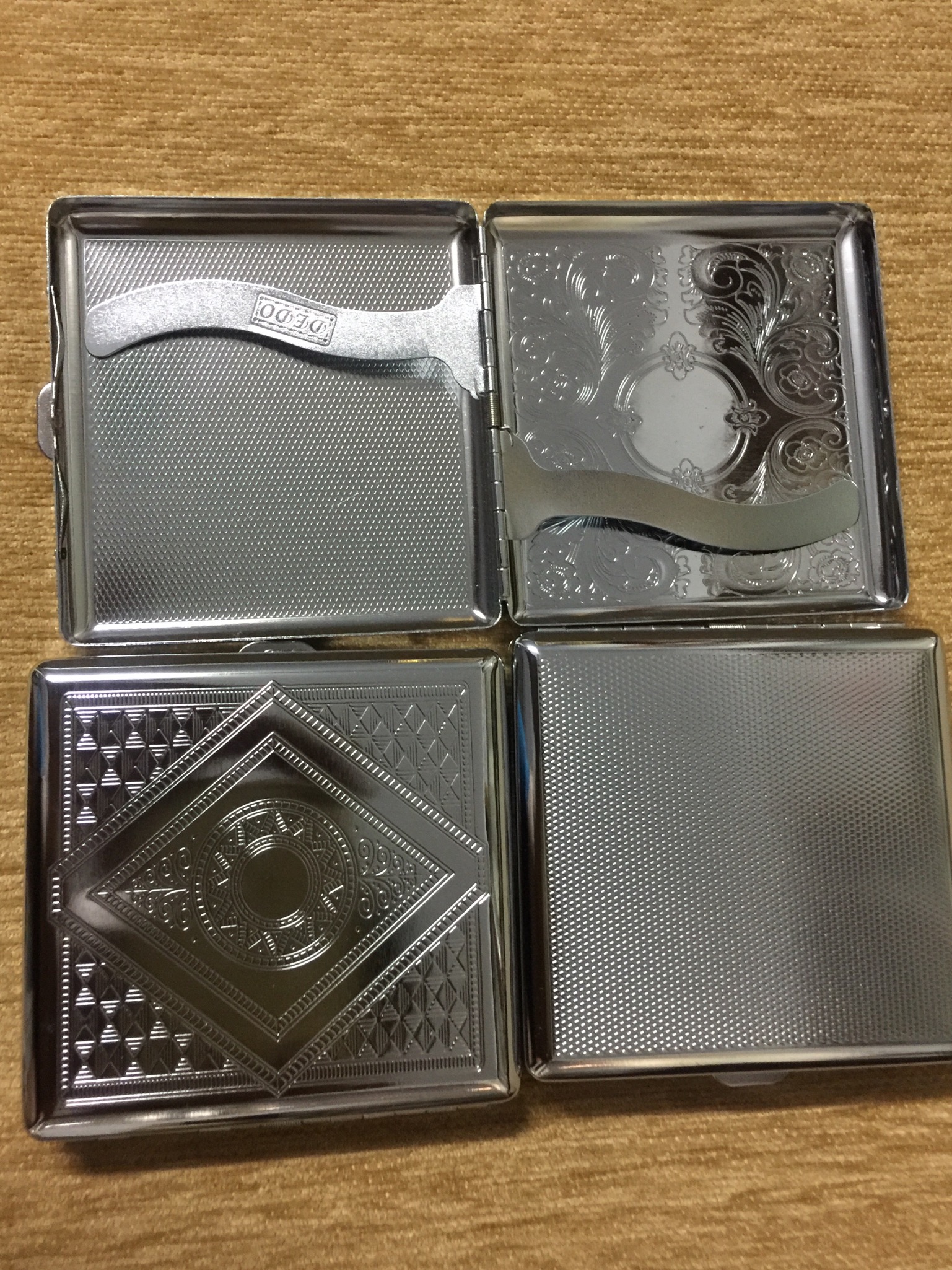 ตลับใส่บุหรี่ สแตนเลส ขนาด 20 มวน