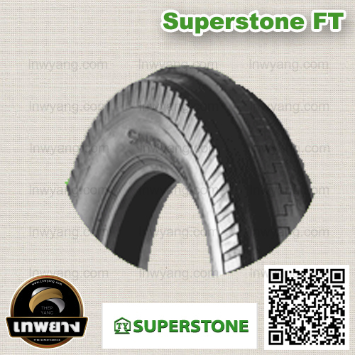 4.00-15 6PR ยี่ห้อ SUPERSTONE รุ่น FT สามร่อง ยางรถไถ