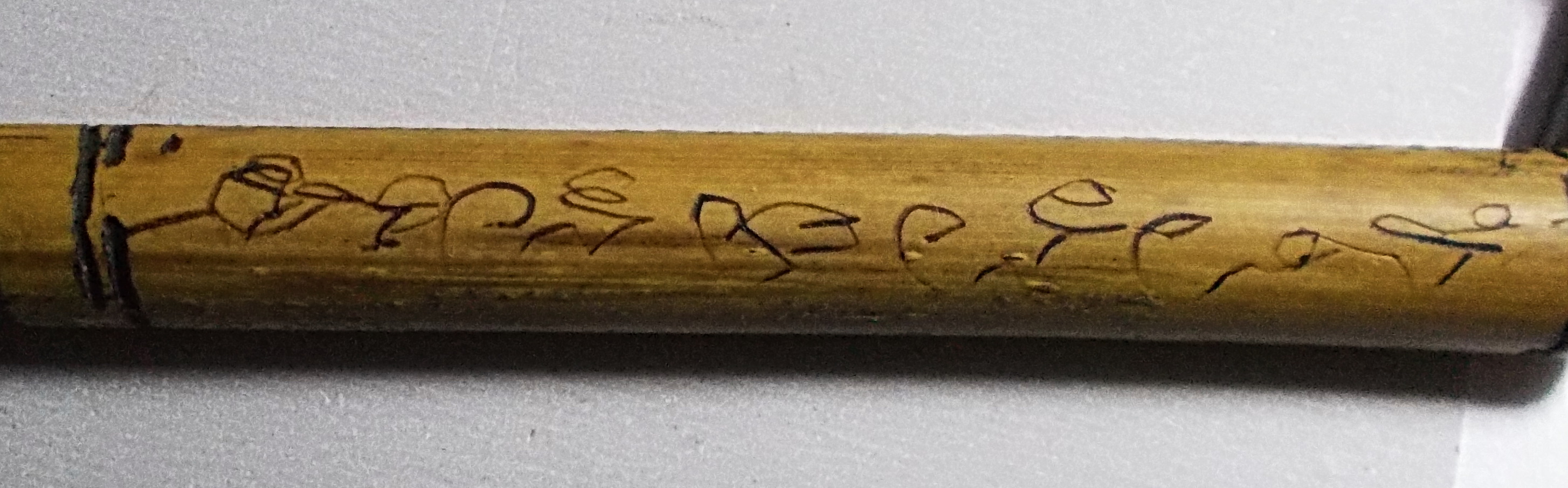 ตะกรุดไม้รวก จารมือ หลวงปู่จันทร์ วัดนางหนู ลพบุรี #lnw837