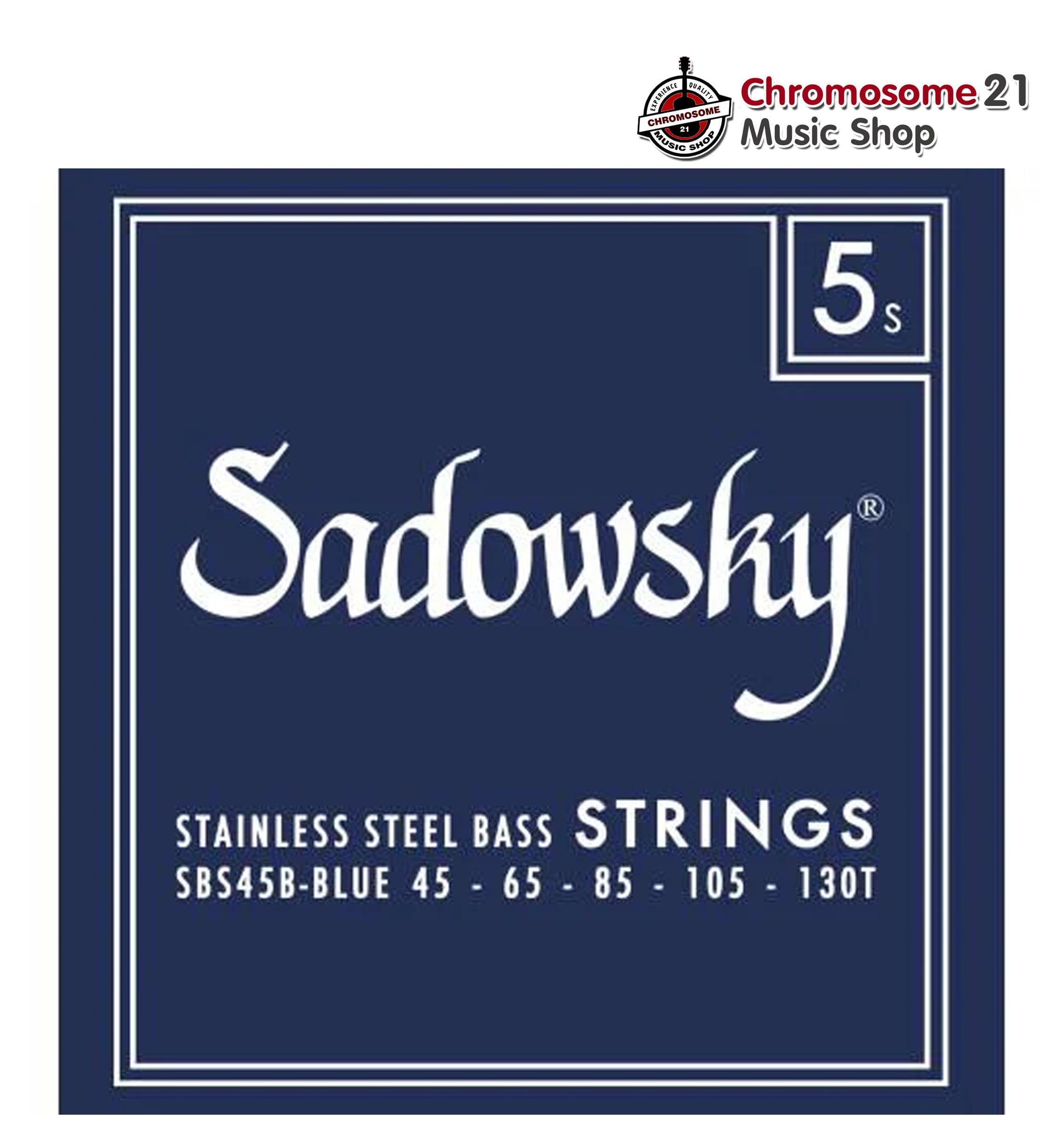 สายเบส ชุด5สาย Sadowsky / Blue Label Bass String Set - Stainless Steel - Taperwound-5 String - 045 - 130