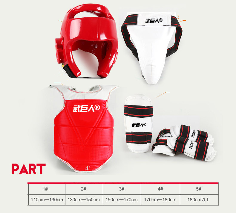 (พรีออเดอร์) ชุดเกราะแบบจัดชุด เทควันโด TCD10009P