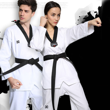 (พรีออเดอร์) ชุดเทควันโด+สาย Taekwondo TCD10001-2P