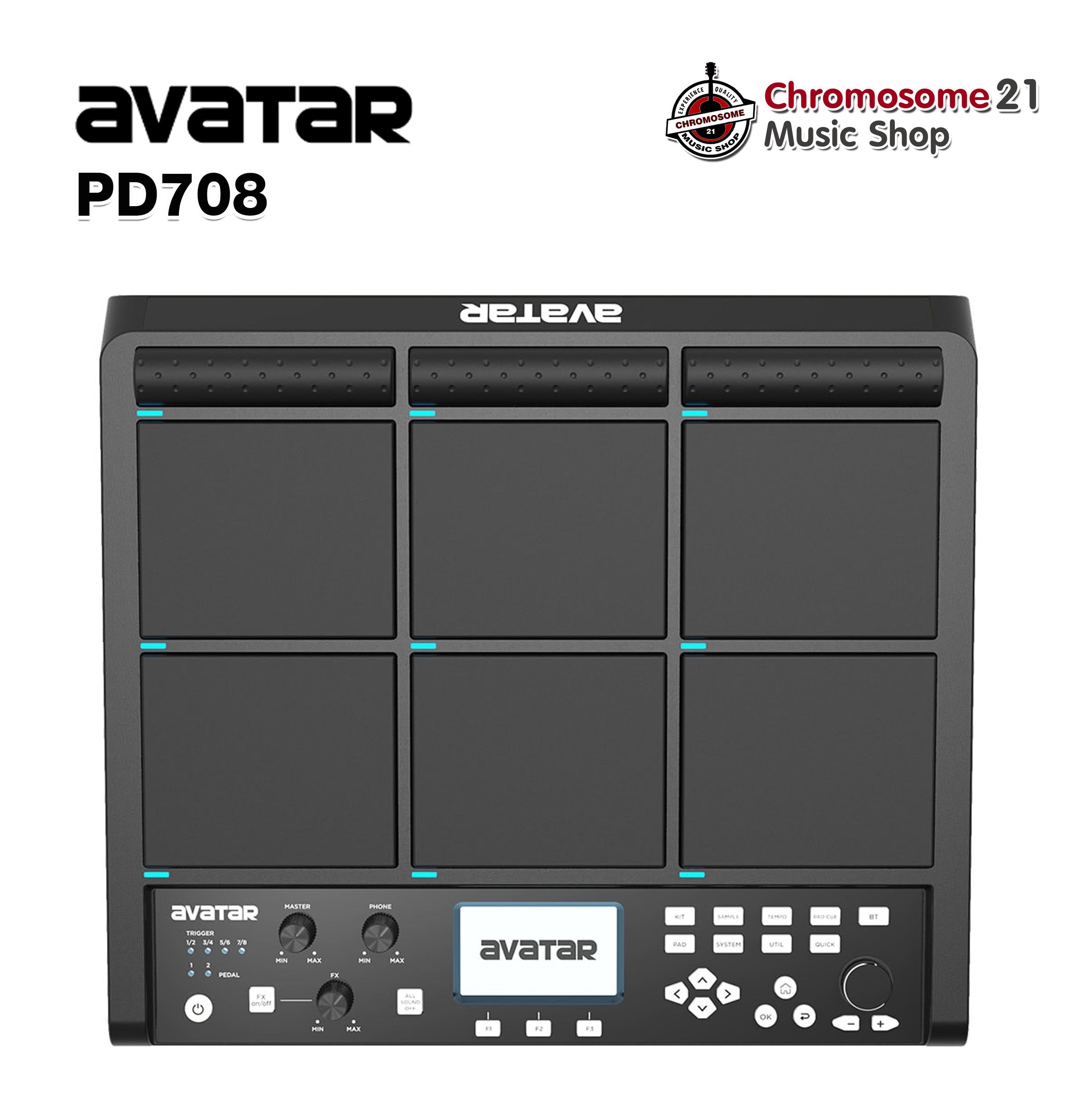 กลองไฟฟ้าแบบแพด Avatar PD708 Sampler Pad