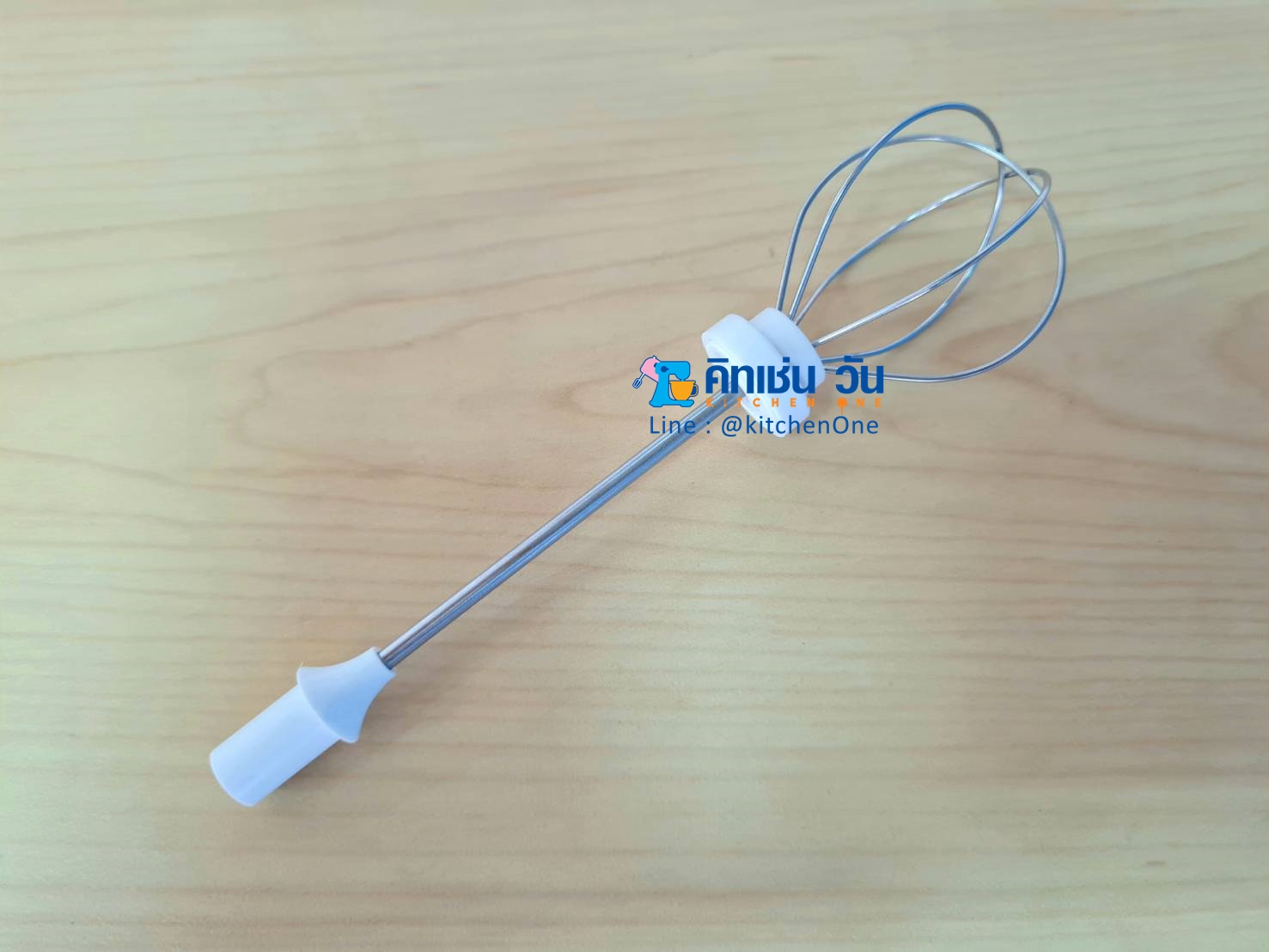 เครื่องตีฟองนมไร้สาย ชาร์จUSB รุ่น FR-M2 (ตีโฟมนม) FRY KING ได้หัวตีสแตนเลส 2 ชั้น,หัวตีไข่,แป้นปั่นฟองนม แถมสายชาร์จUSB