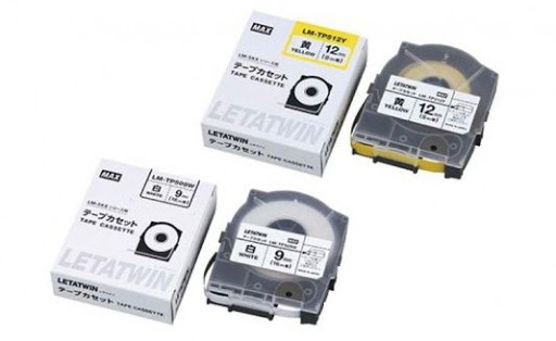 MAX TAPE (LM-TP) White/Yellow/Transparent For LM550A : MAX ELECTRONICS LETTERING MACHINE ACCESSORIES