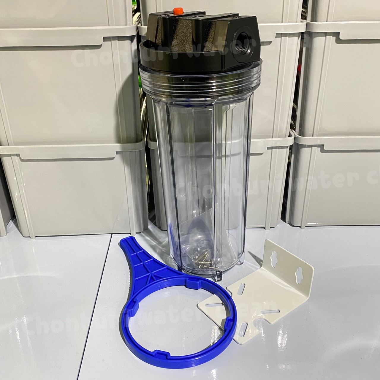 กระบอก HS 4หนุ10นิ้ว (ใส)