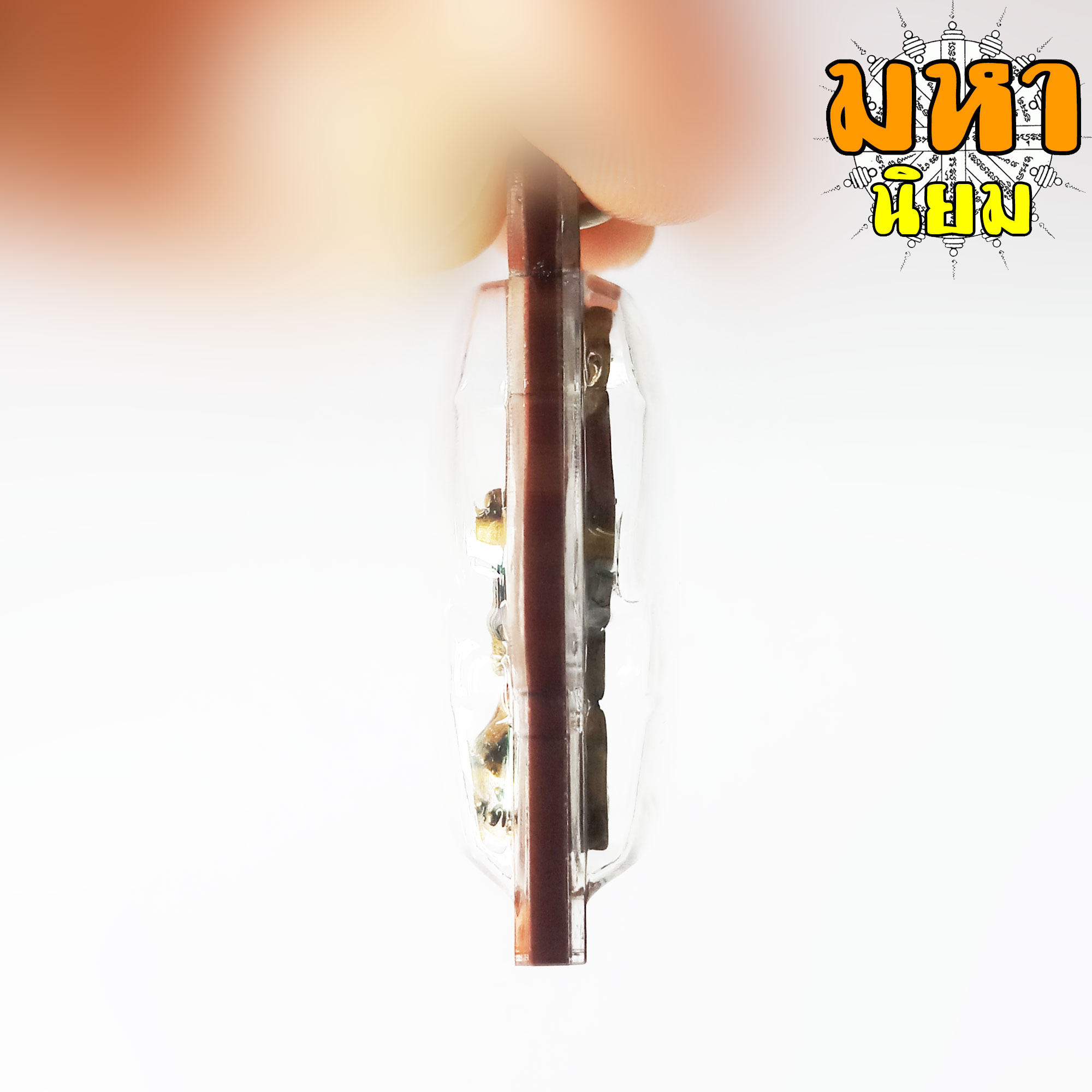 รูปหล่อหลวงปู่สรวง เทวดาเดินดิน นั่งถือรวงข้าว หลังรวย เลี่ยมกรอบอย่างดี